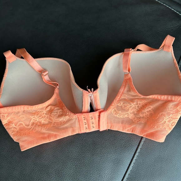 Victoria’s Secret Demi Lightly Lined Bra Peach/ Orange Size 34DDD - Picture 3 of 6